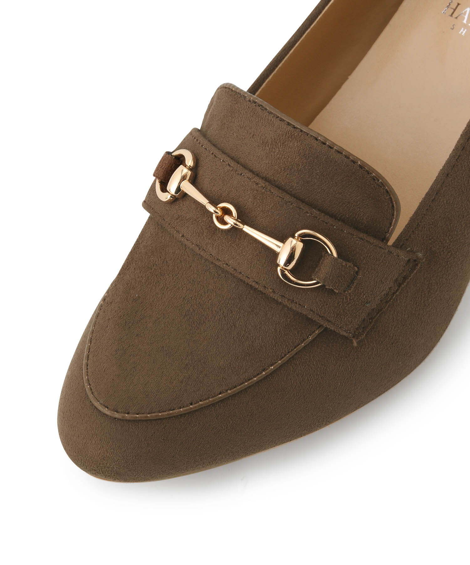 ROPE PICNIC PASSAGE「ROPE' PICNIC PASSAGE byHARUTA/リサイクルスエードヒールアップローファー」|ローファー|