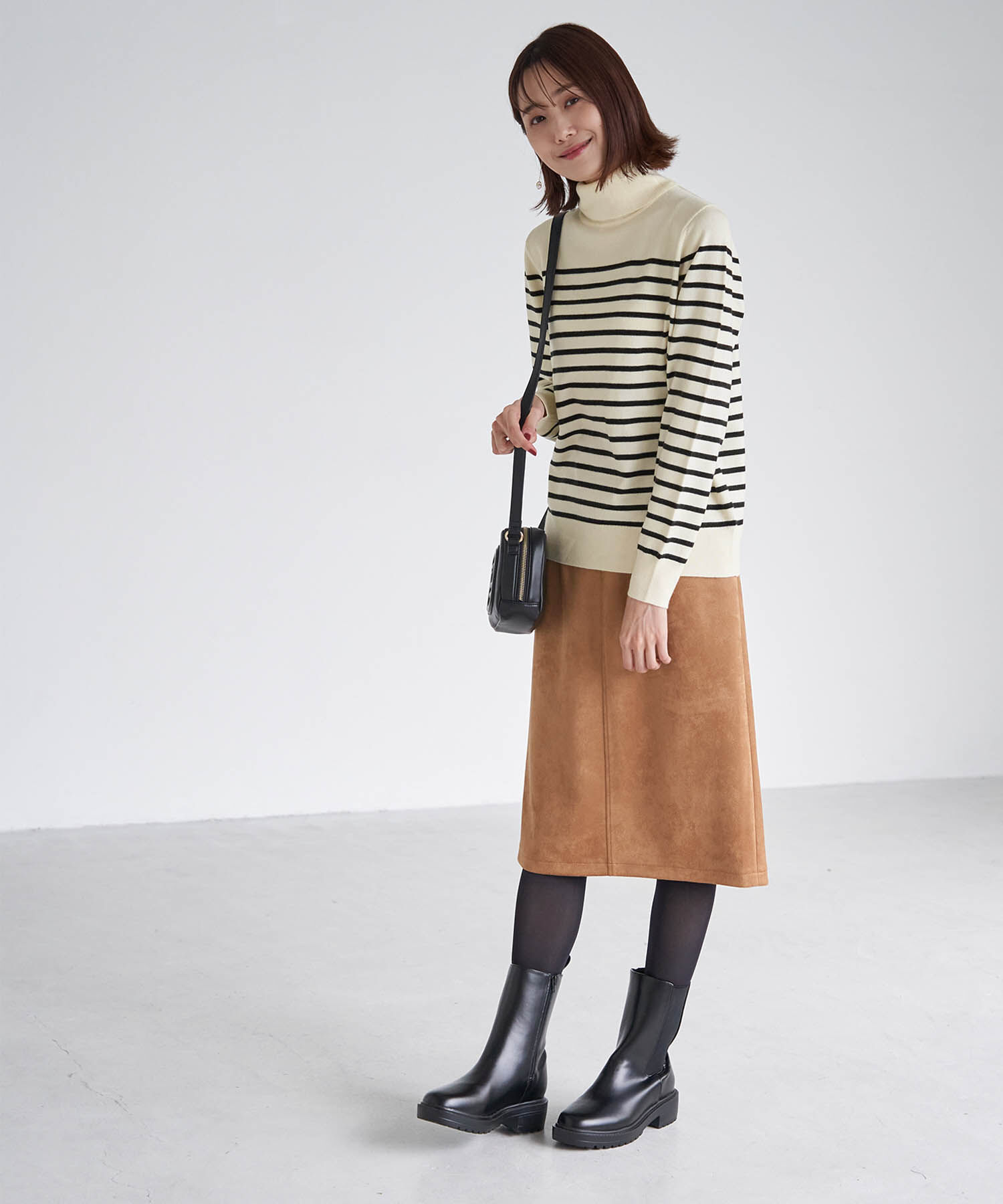 Rope&rsquo;Picnic「アンチピリング天竺タートルネックプルオーバー」|ニット・セーター|