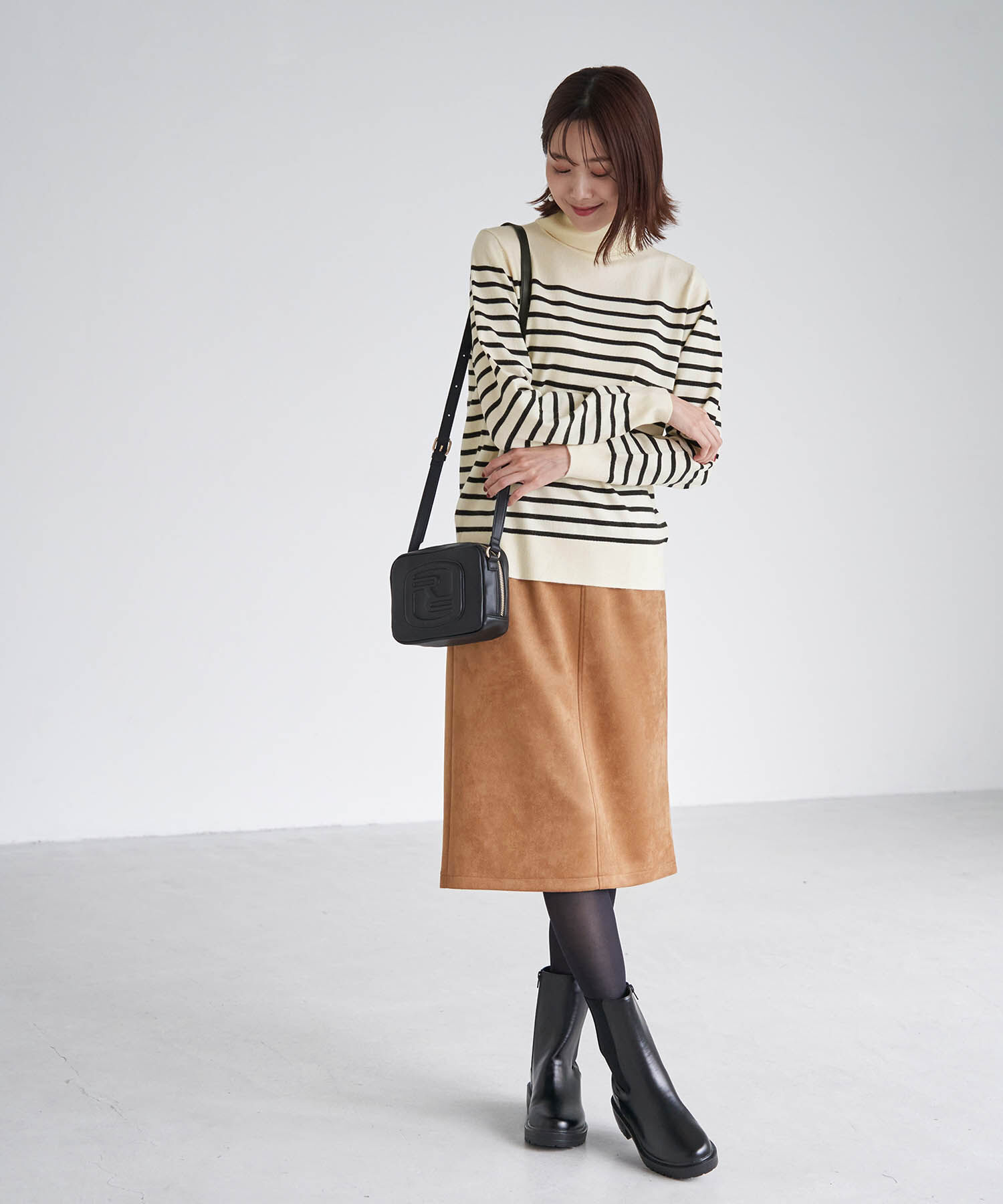 Rope&rsquo;Picnic「アンチピリング天竺タートルネックプルオーバー」|ニット・セーター|