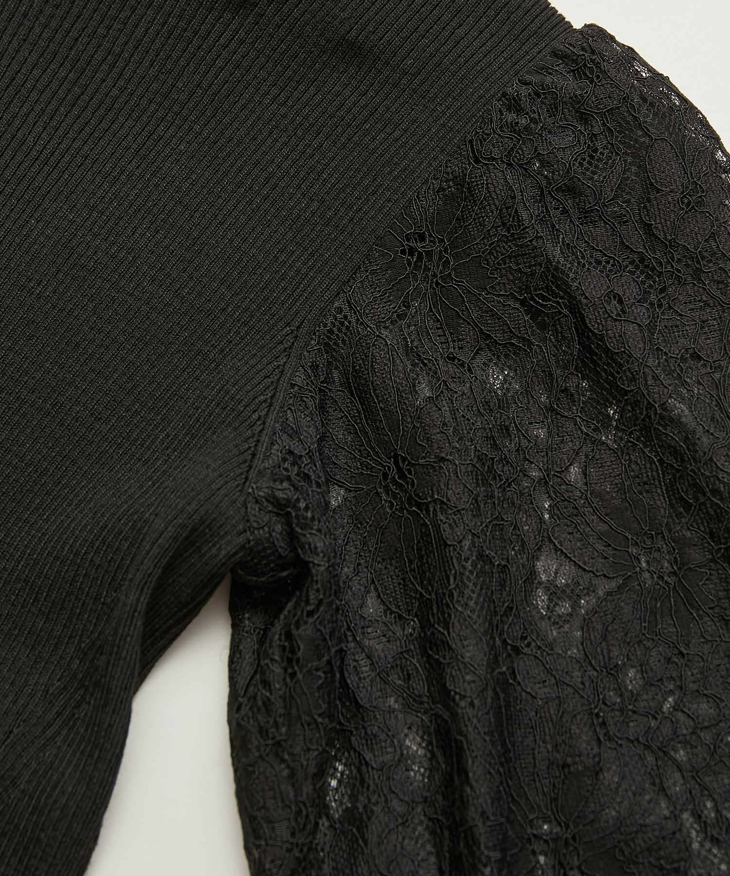 Rope&rsquo;Picnic「袖レースニットプルオーバー」|ニット・セーター|