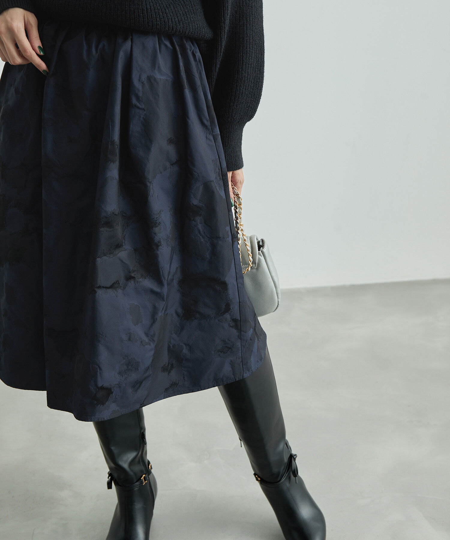 Rope&rsquo;Picnic「フラワージャガードスカート」|スカート|