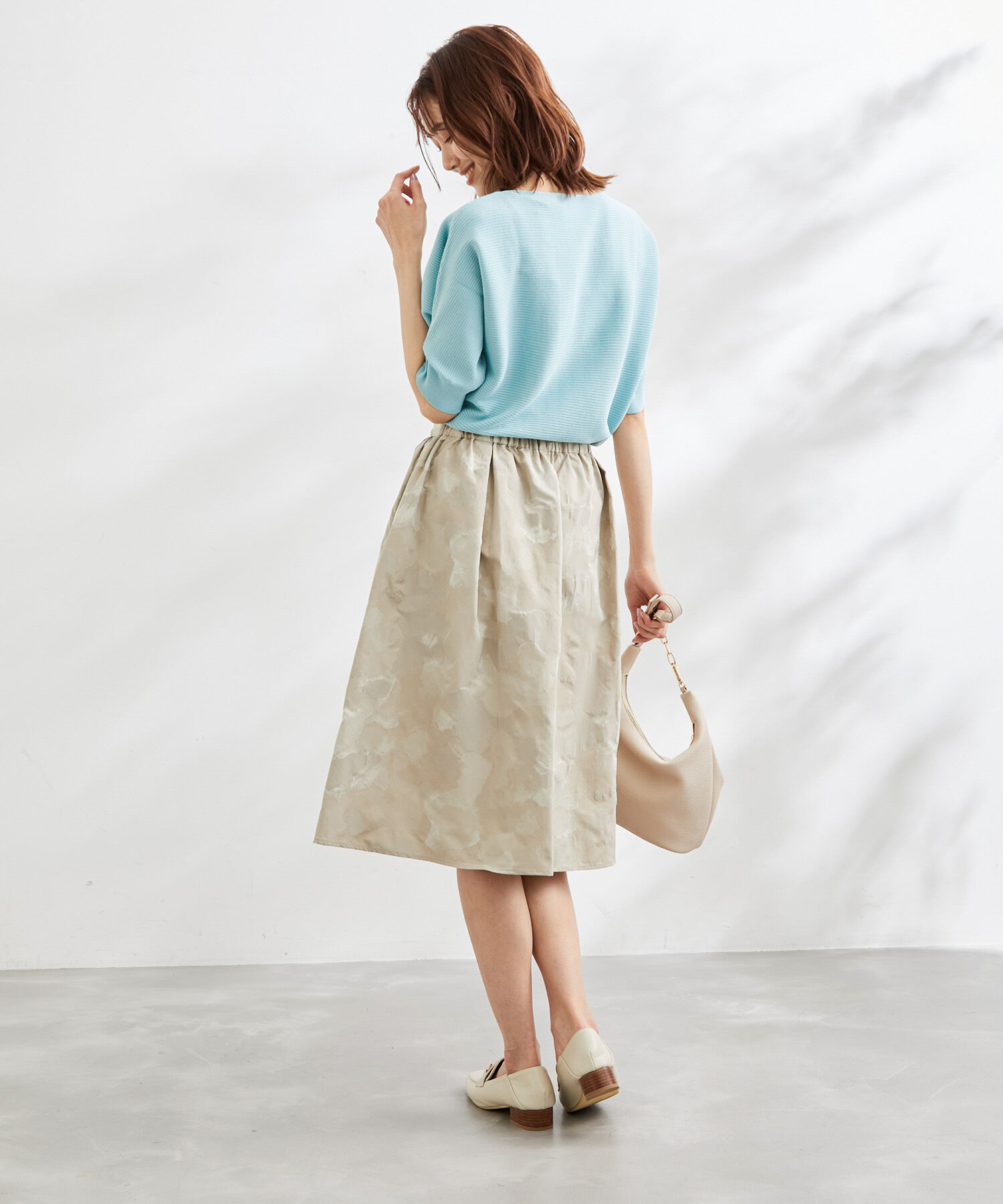 Rope&rsquo;Picnic「フラワージャガードスカート」|スカート|