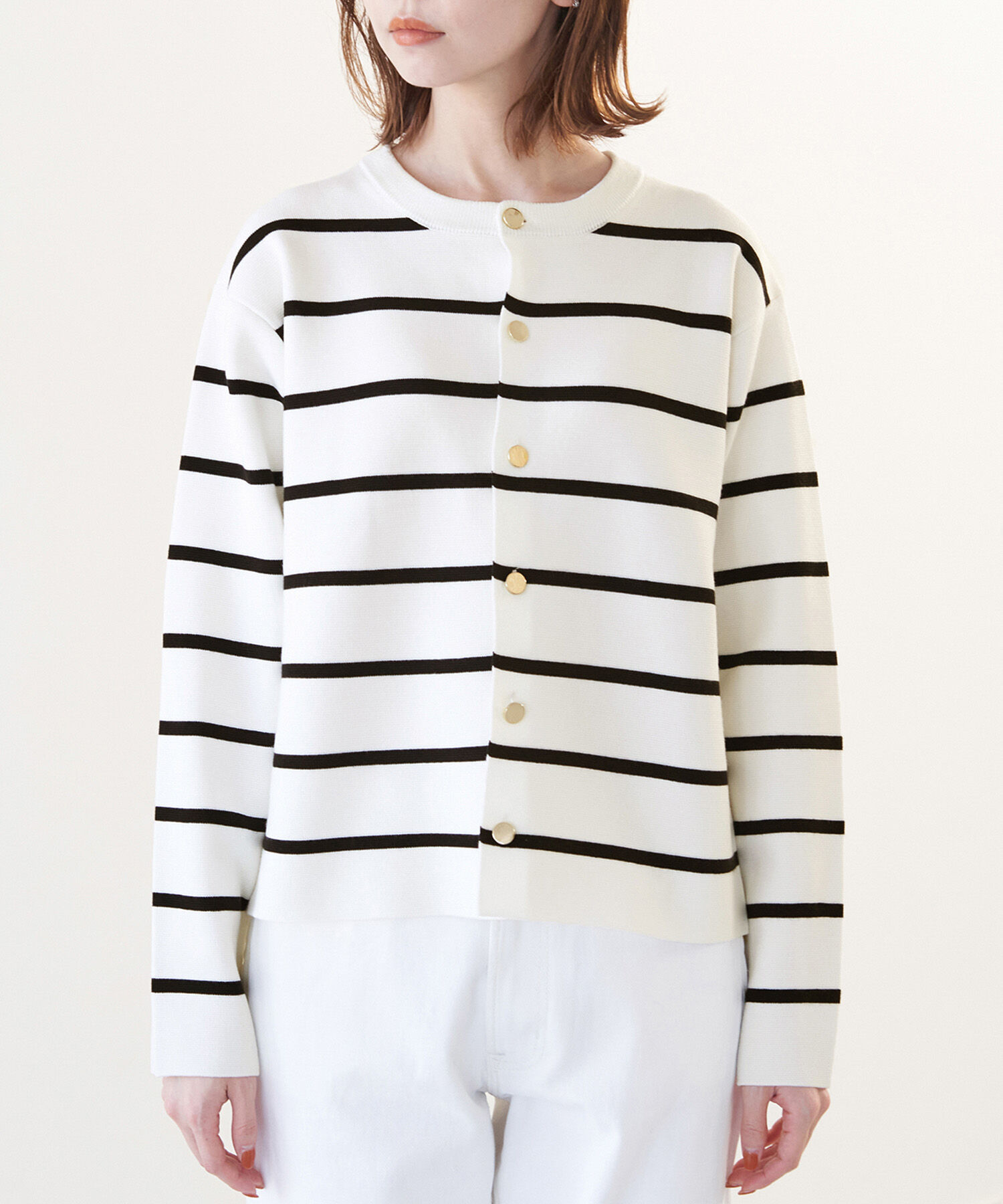 Rope&rsquo;Picnic「洗濯機OK/ミラノリブコンパクトカーディガン」|カーディガン|