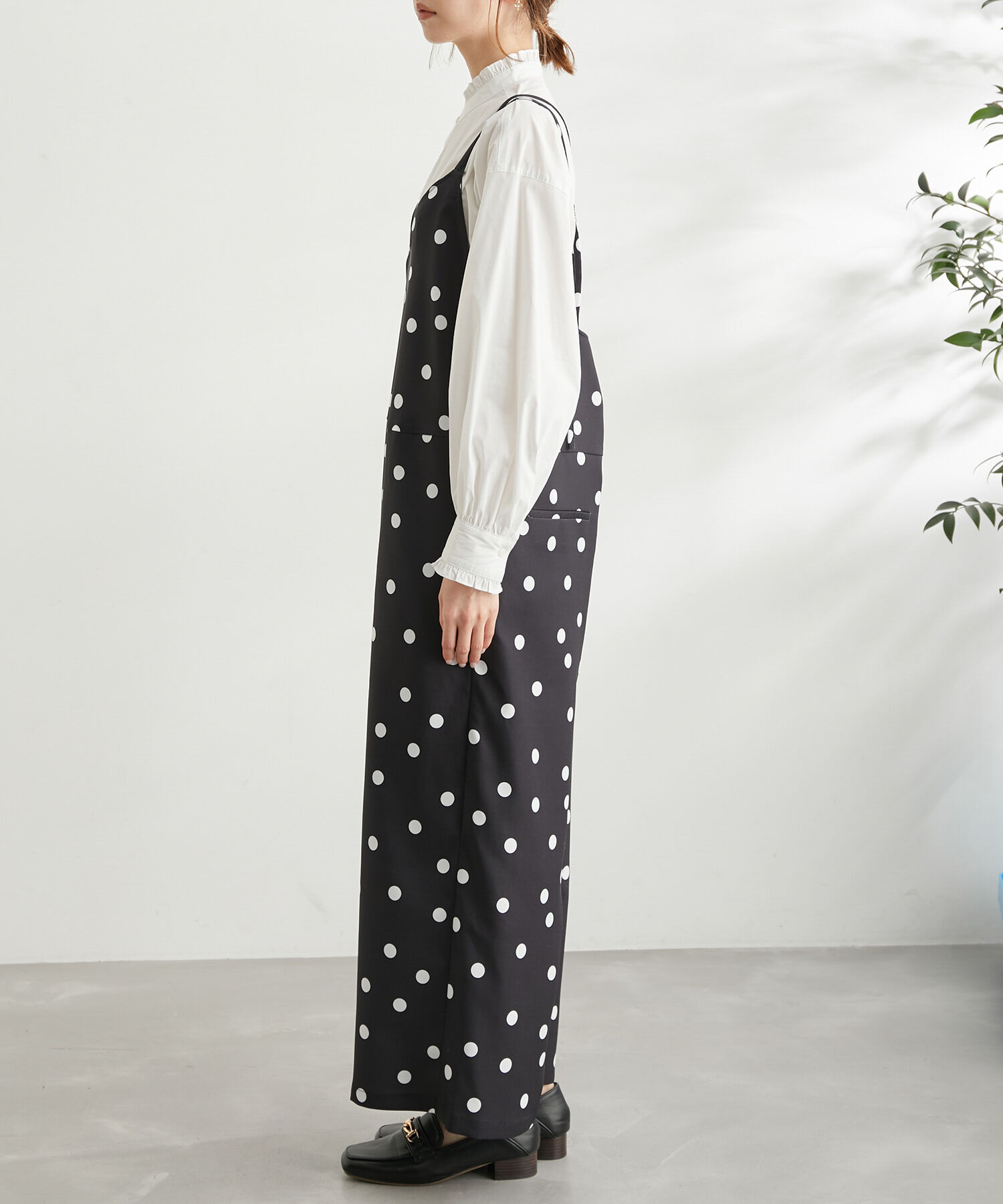 Rope&rsquo;Picnic「【WEB限定】ドット柄オールインワン」|オールインワン|