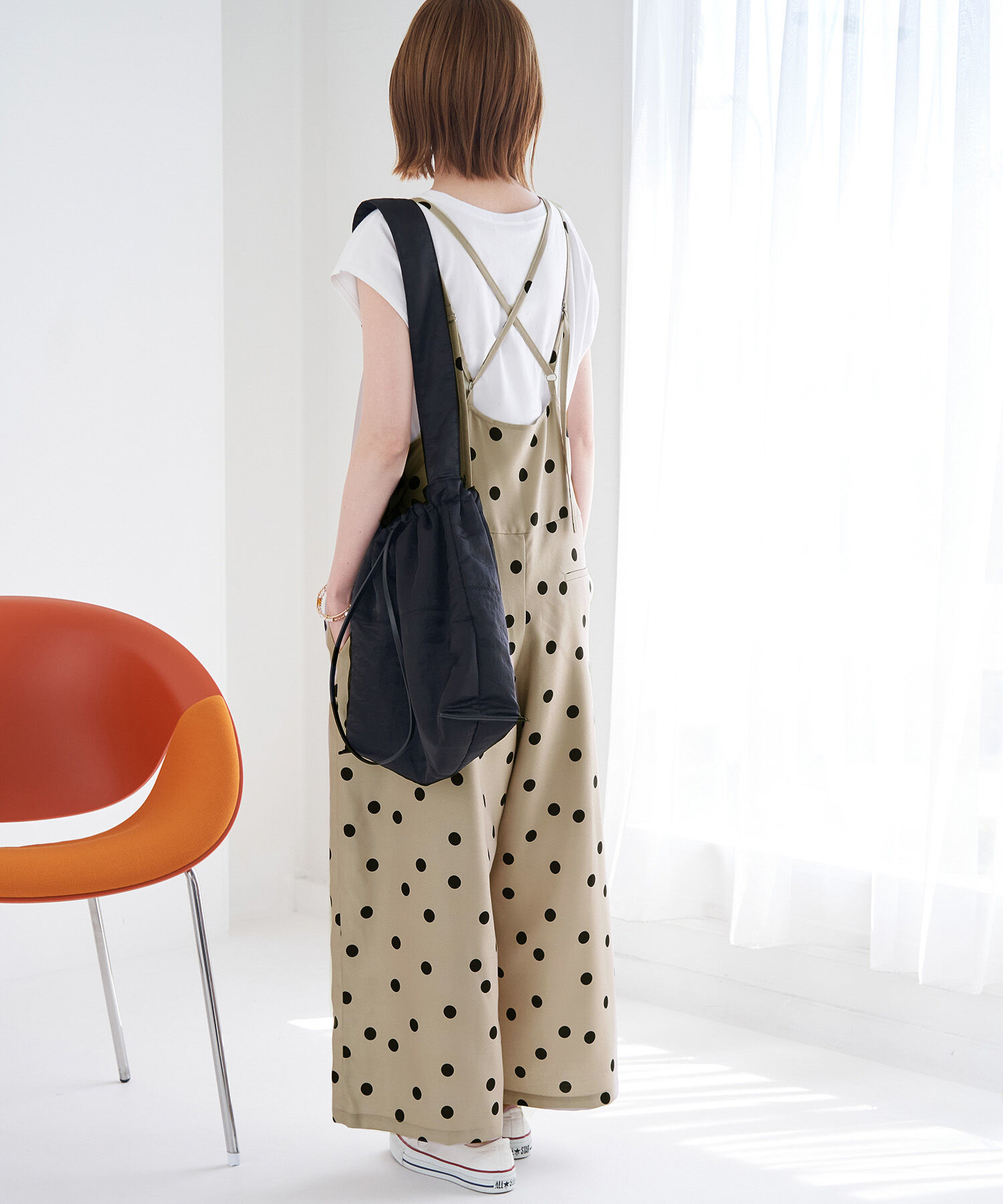 Rope&rsquo;Picnic「【WEB限定】ドット柄オールインワン」|オールインワン|