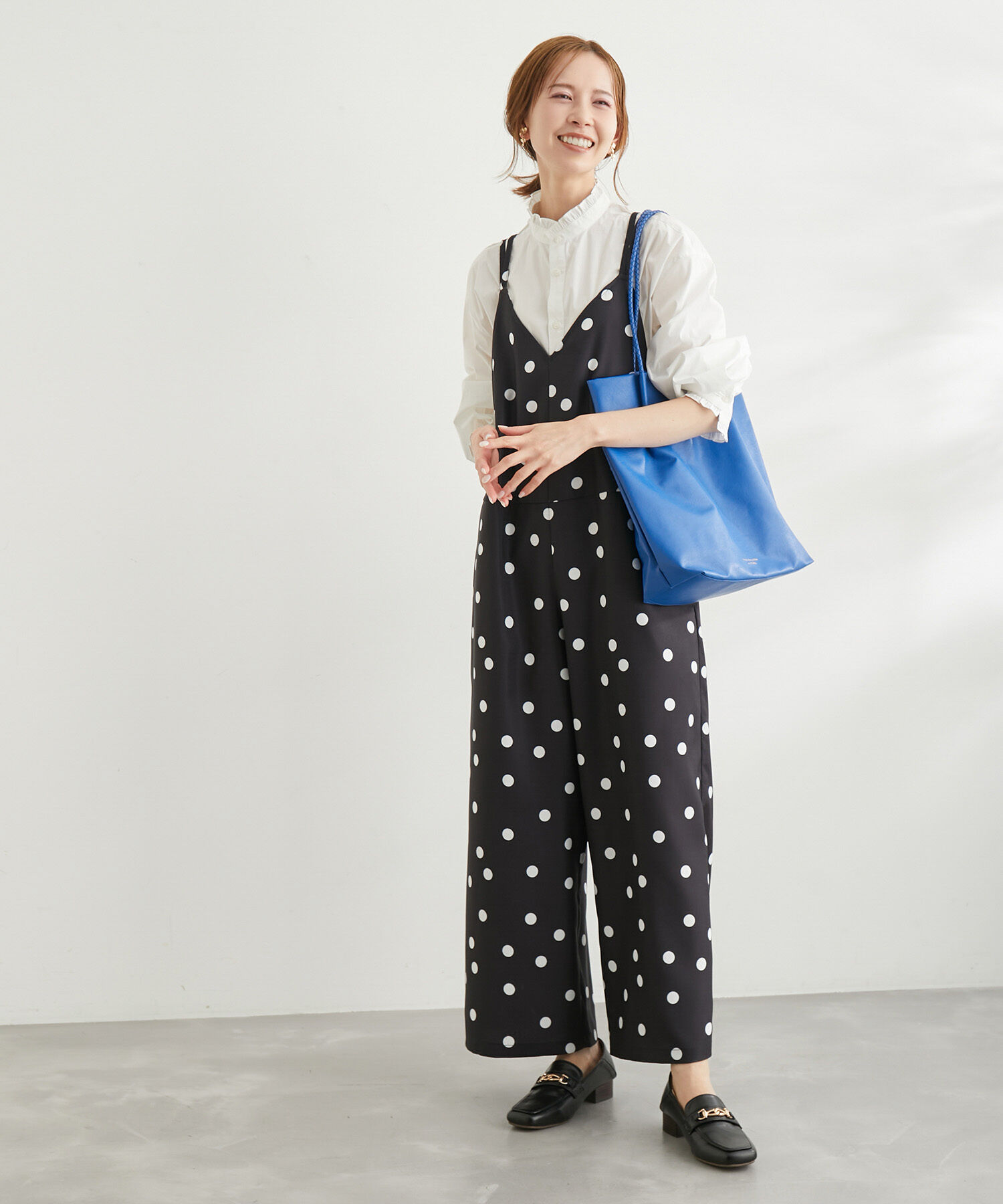 Rope&rsquo;Picnic「【WEB限定】ドット柄オールインワン」|オールインワン|