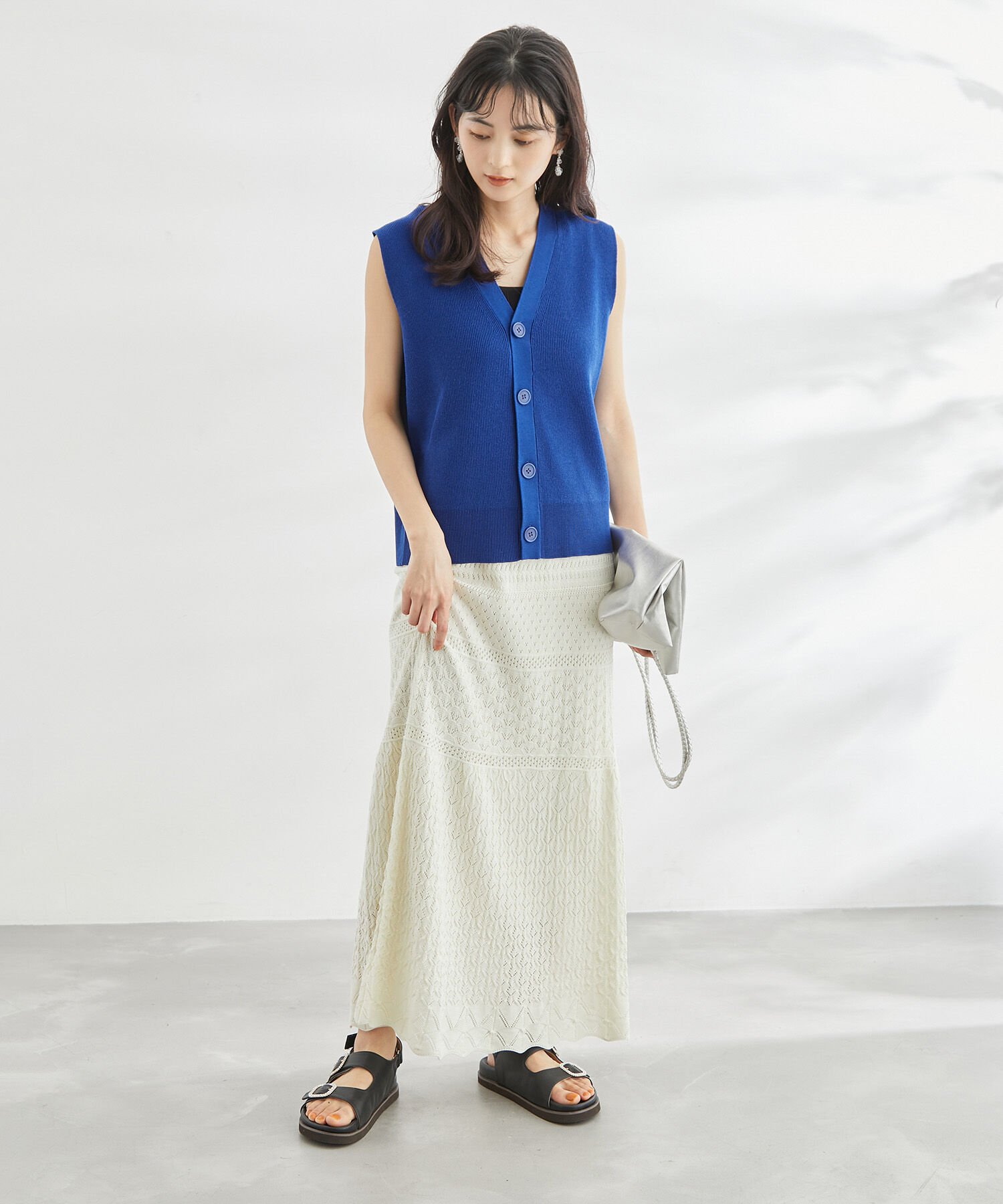 Rope&rsquo;Picnic「スリーブレスカーディガン　ベスト」|ベスト・ジレ|