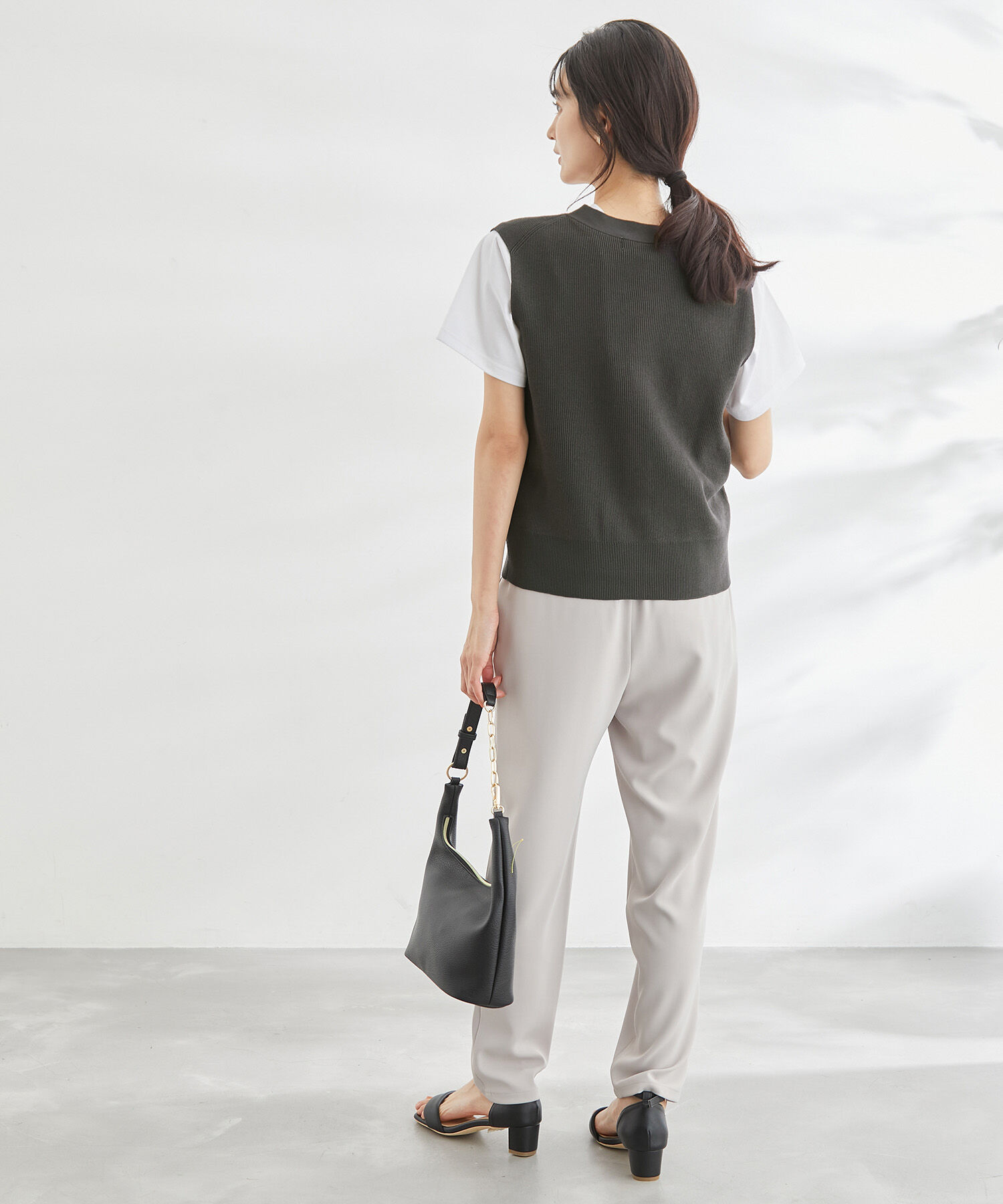 Rope&rsquo;Picnic「スリーブレスカーディガン　ベスト」|ベスト・ジレ|