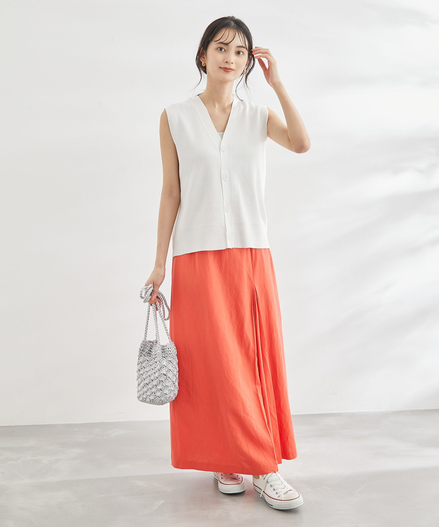 Rope&rsquo;Picnic「スリーブレスカーディガン　ベスト」|ベスト・ジレ|