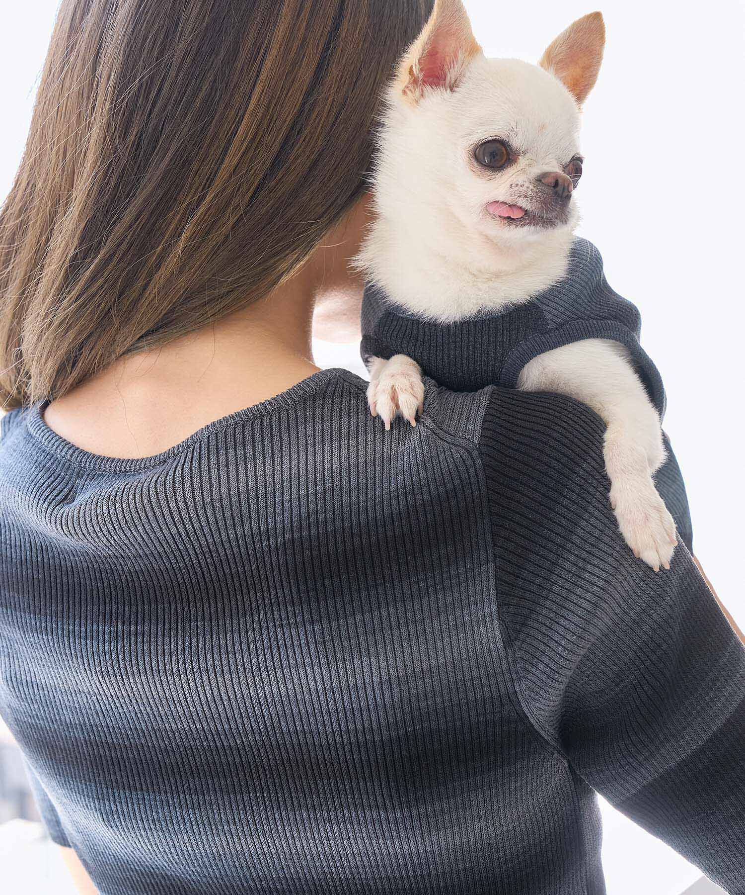 ROPE' PICNIC R「リンクコーデ/グラデーションニットハーフスリーブ」|ニット・セーター|