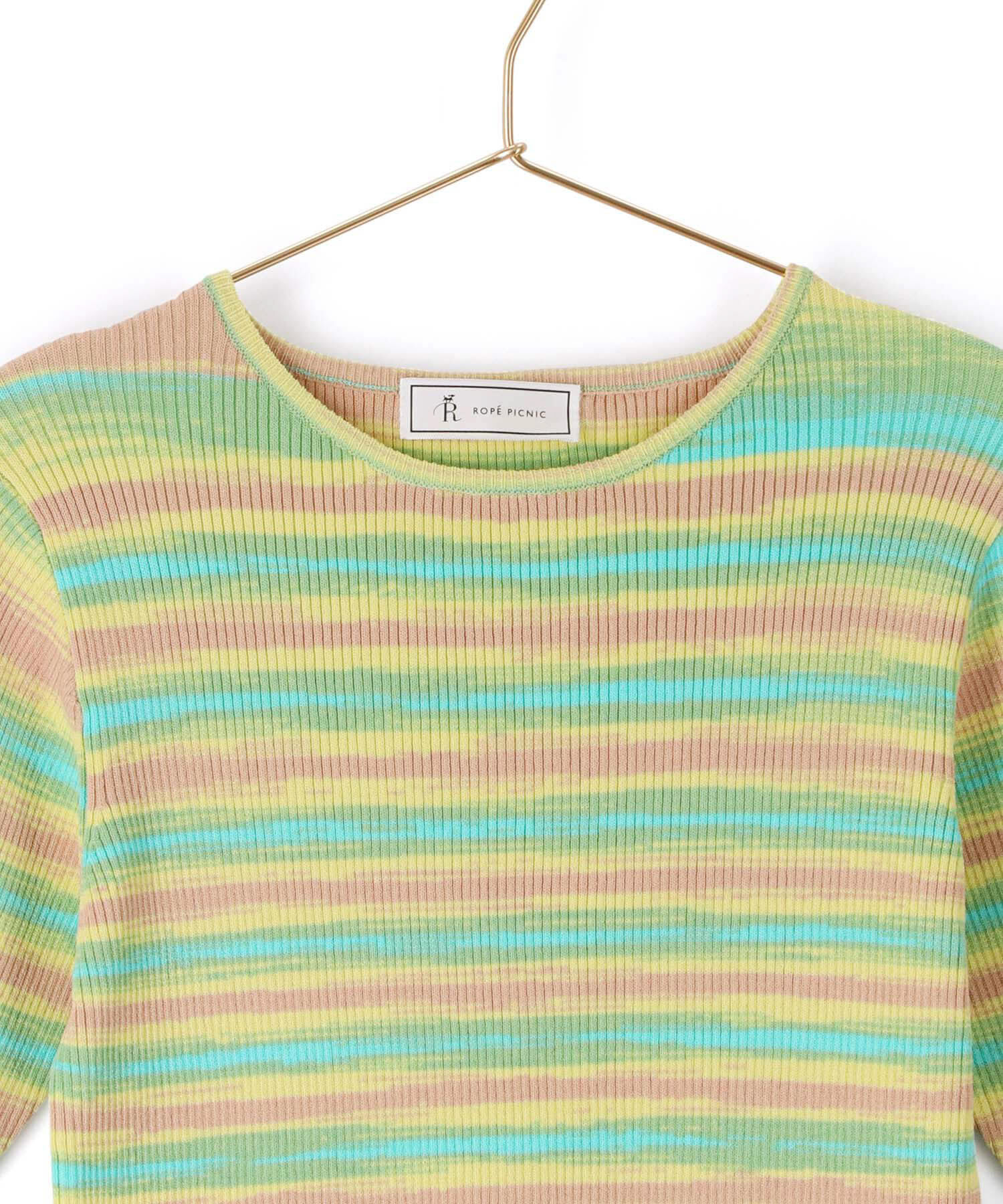 ROPE' PICNIC R「リンクコーデ/グラデーションニットハーフスリーブ」|ニット・セーター|