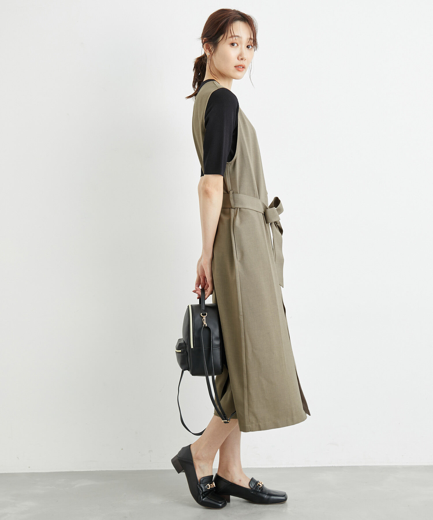 Rope&rsquo;Picnic「洗濯機OK・2WAY/ジレジャンパースカート」|ジャンパースカート|