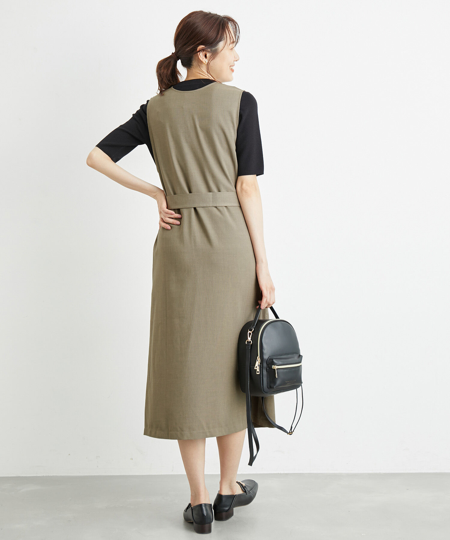 Rope&rsquo;Picnic「洗濯機OK・2WAY/ジレジャンパースカート」|ジャンパースカート|