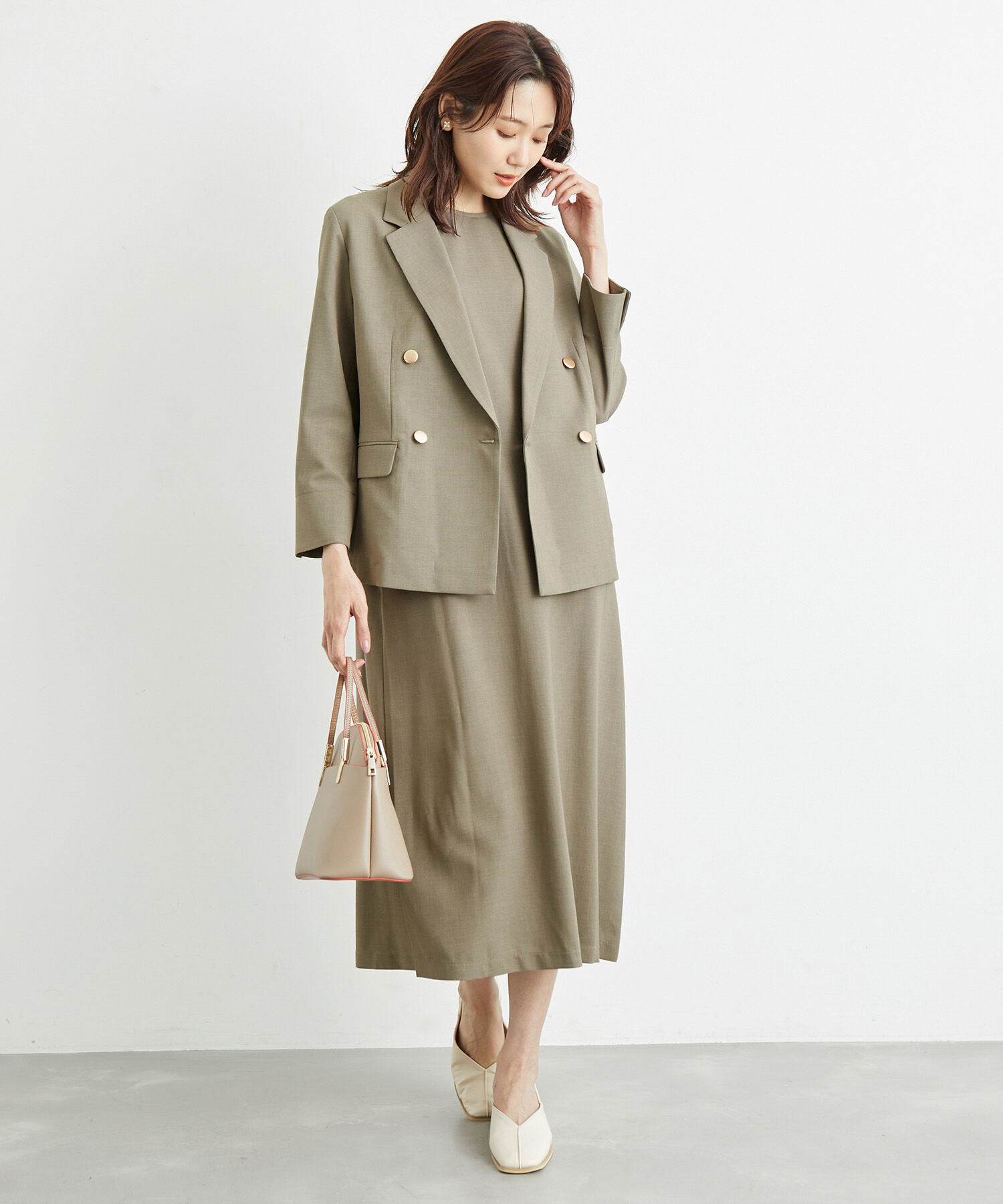 Rope&rsquo;Picnic「洗濯機OK・2WAY/ジレジャンパースカート」|ジャンパースカート|