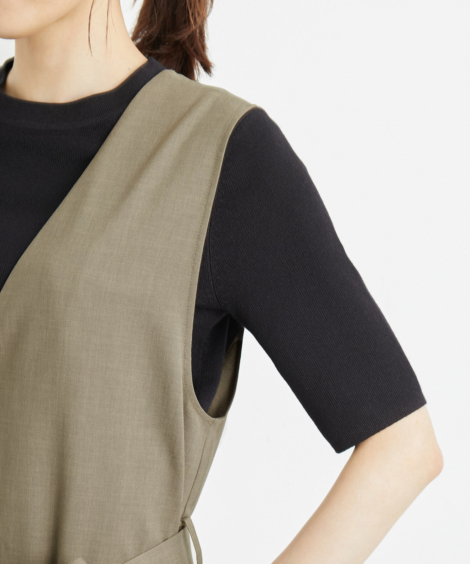 Rope&rsquo;Picnic「洗濯機OK・2WAY/ジレジャンパースカート」|ジャンパースカート|