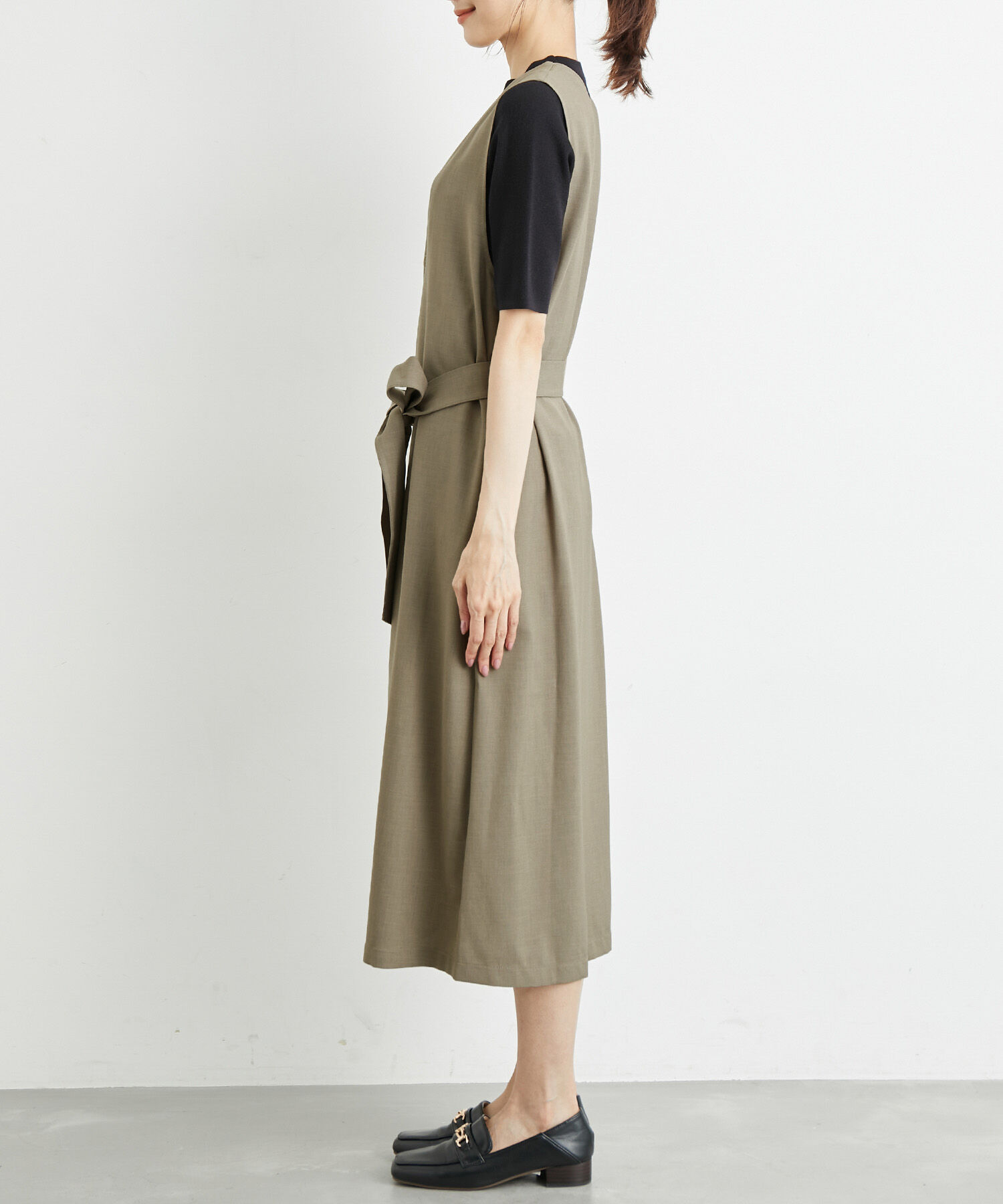 Rope&rsquo;Picnic「洗濯機OK・2WAY/ジレジャンパースカート」|ジャンパースカート|