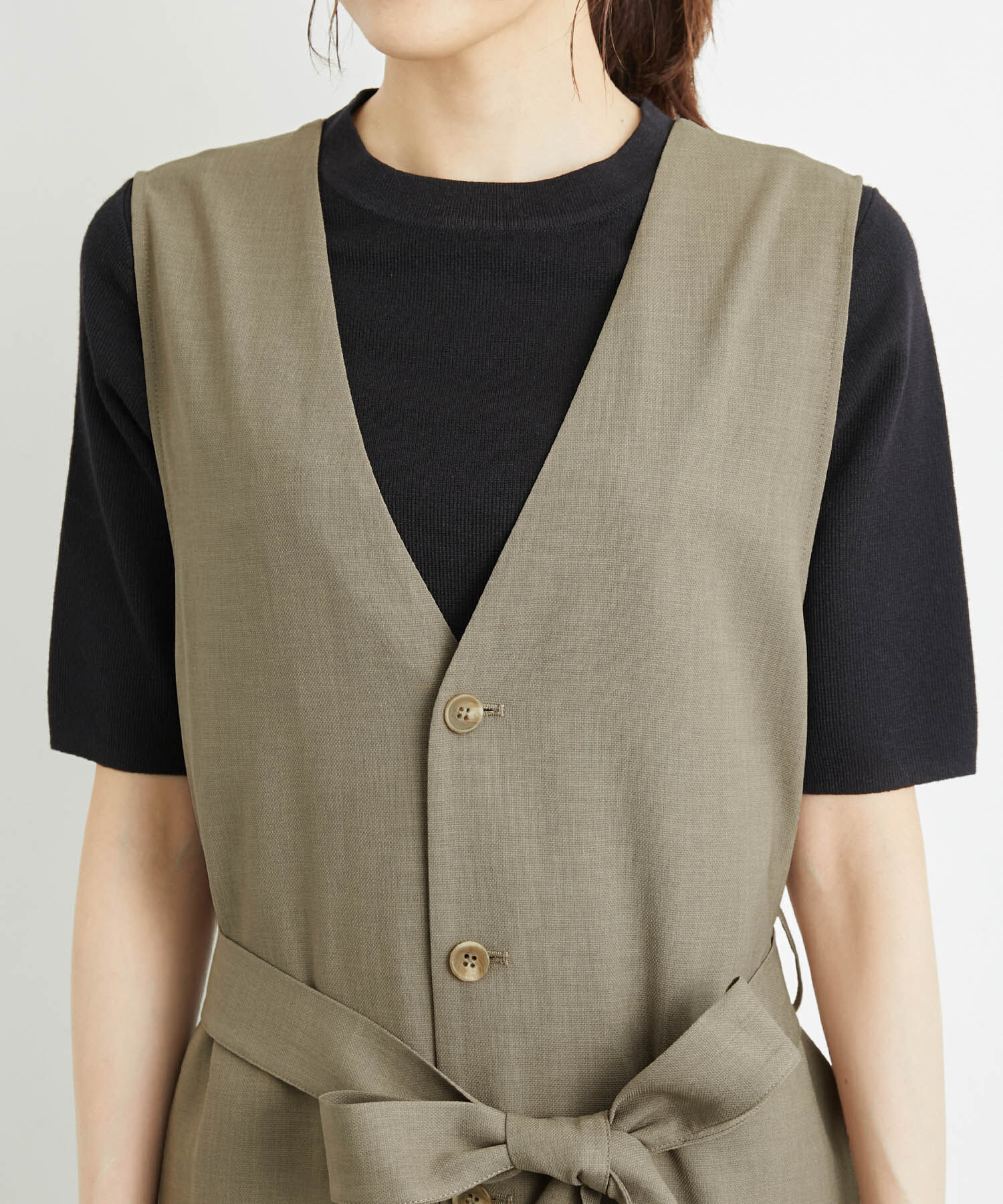 Rope&rsquo;Picnic「洗濯機OK・2WAY/ジレジャンパースカート」|ジャンパースカート|