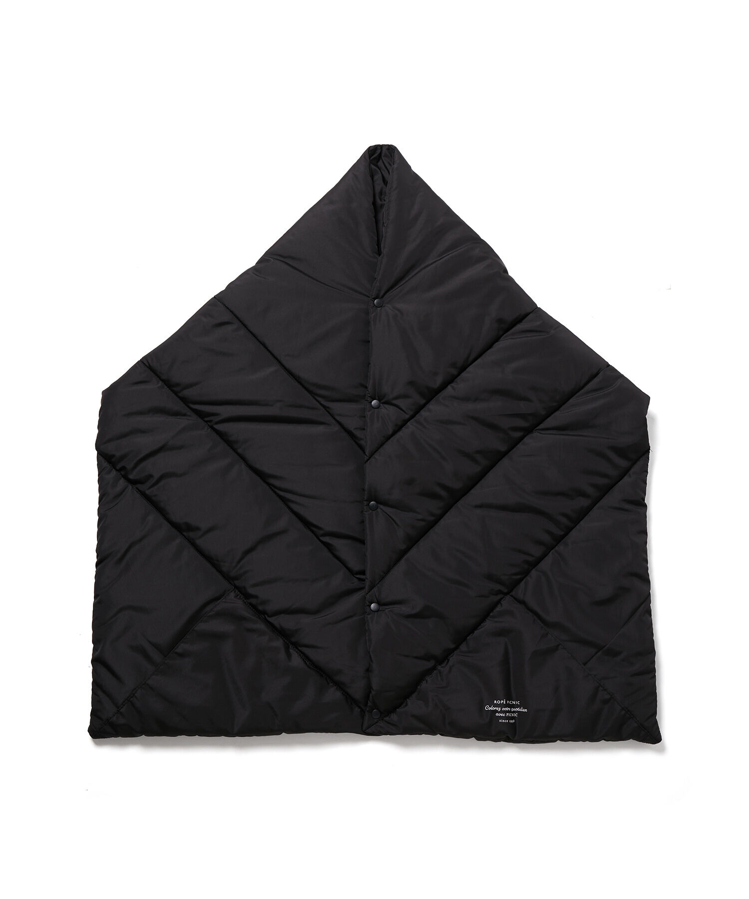 ROPE PICNIC PASSAGE「【一部店舗限定カラー:ブラウン,パープル】リンクコーデ /蓄熱中わたキルティングストールポンチョ」|ストール|