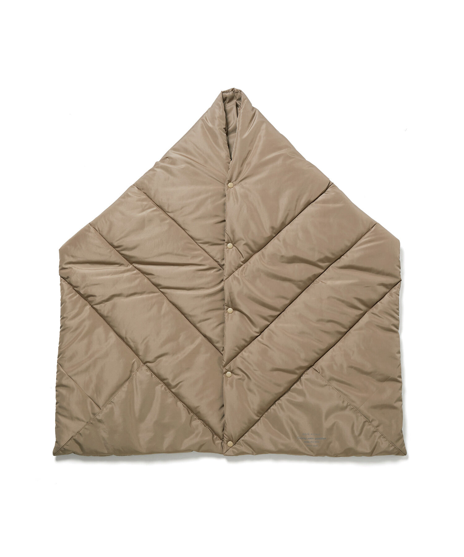 ROPE PICNIC PASSAGE「【一部店舗限定カラー:ブラウン,パープル】リンクコーデ /蓄熱中わたキルティングストールポンチョ」|ストール|