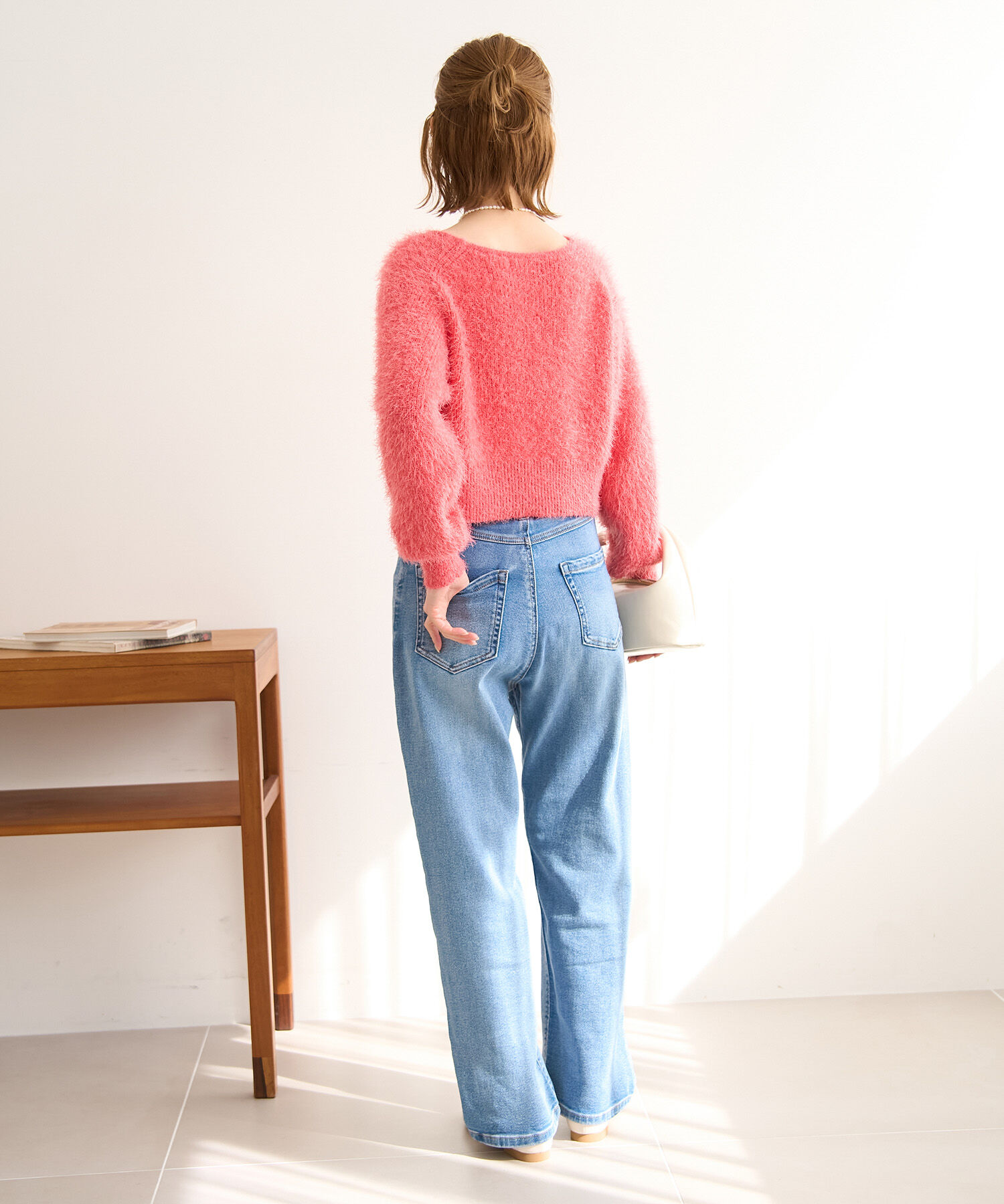 Rope&rsquo;Picnic「シャギーニットショート丈プルオーバー」|ニット・セーター|