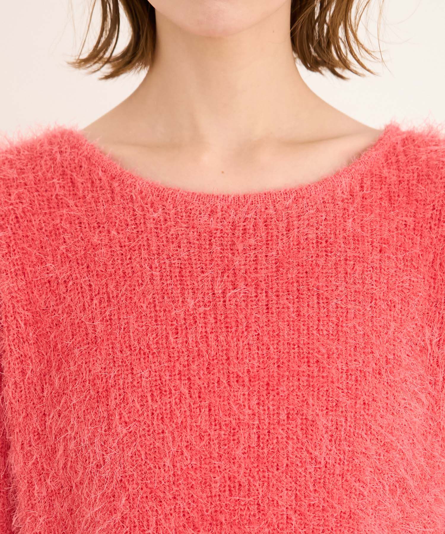 Rope&rsquo;Picnic「シャギーニットショート丈プルオーバー」|ニット・セーター|