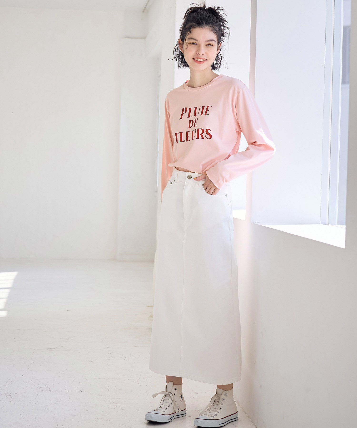 Rope&rsquo;Picnic「CALINE&times;ROPE' PICNIC/メッセージロゴアソートロンT」|Tシャツ・カットソー|