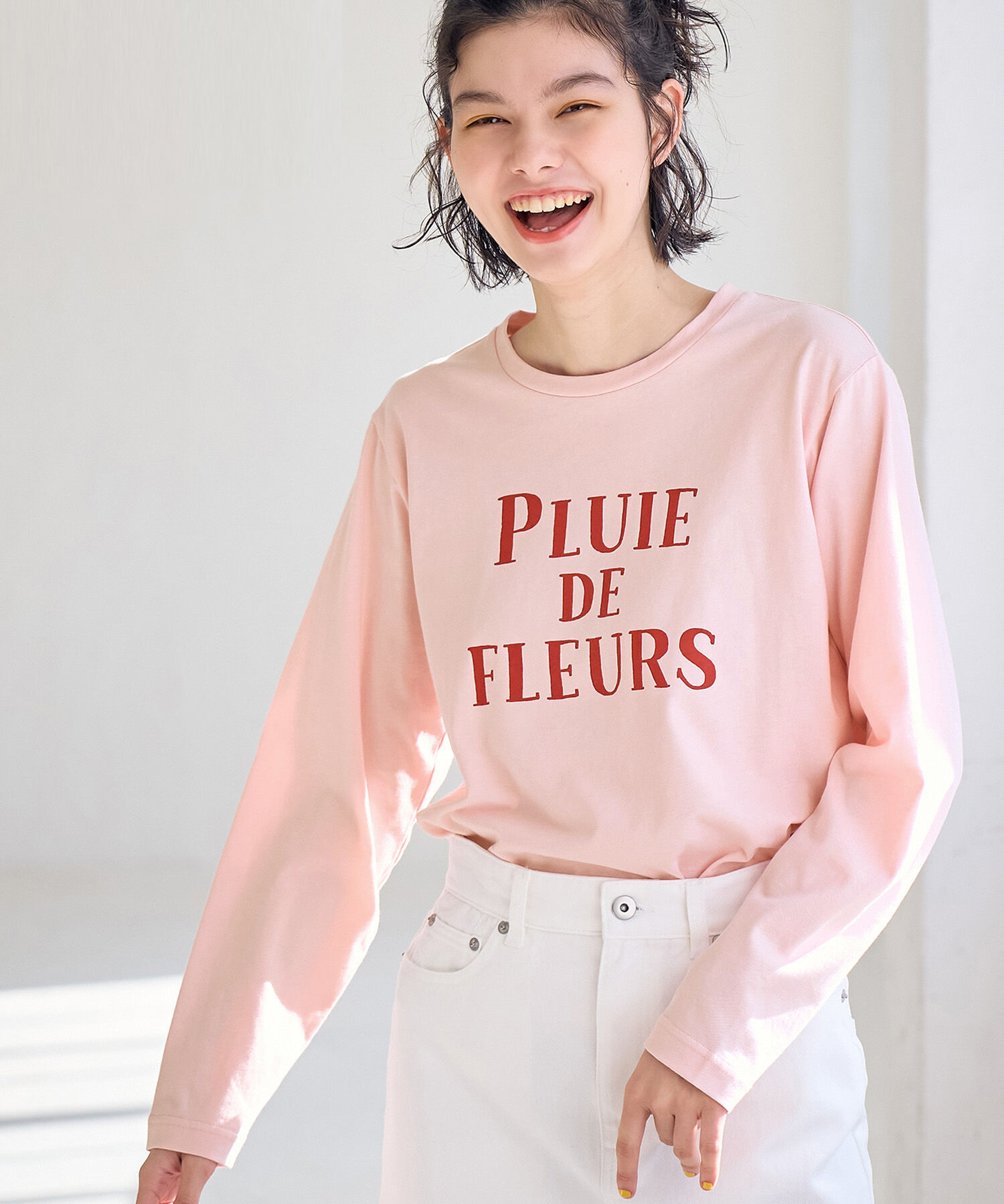 Rope&rsquo;Picnic「CALINE&times;ROPE' PICNIC/メッセージロゴアソートロンT」|Tシャツ・カットソー|