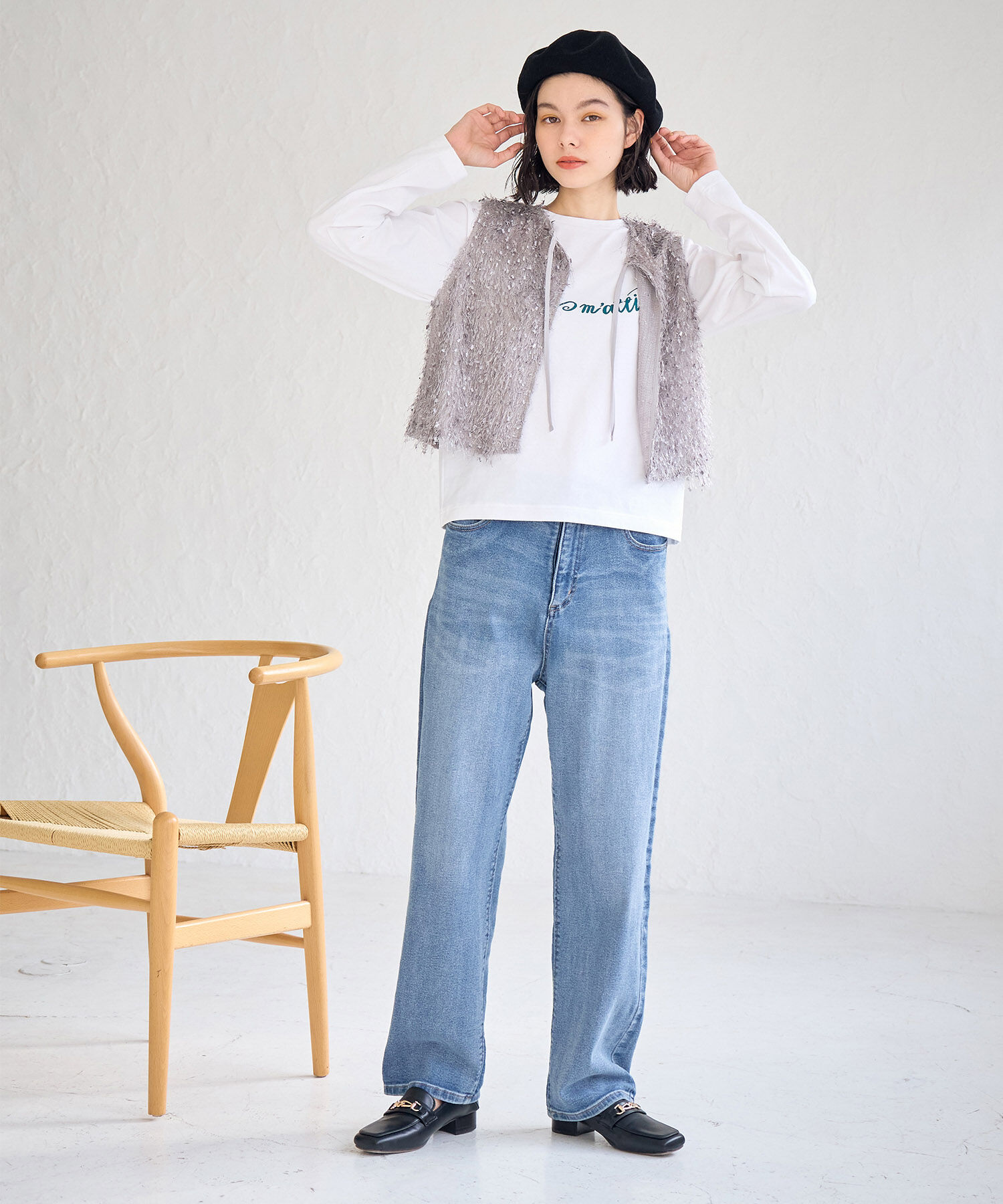 Rope&rsquo;Picnic「CALINE&times;ROPE' PICNIC/メッセージロゴアソートロンT」|Tシャツ・カットソー|