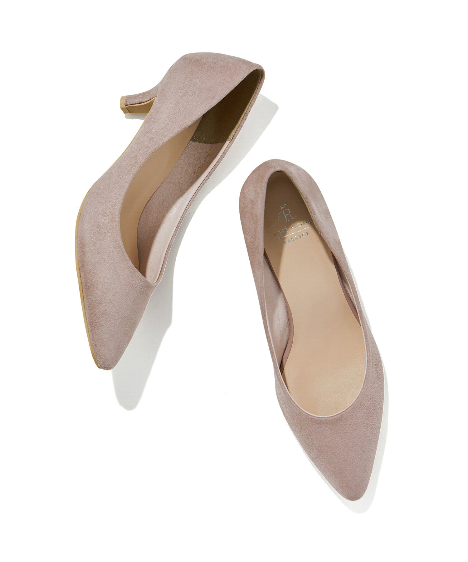 ROPE PICNIC PASSAGE「リサイクルフェイクスエードプレーンパンプス」|パンプス|