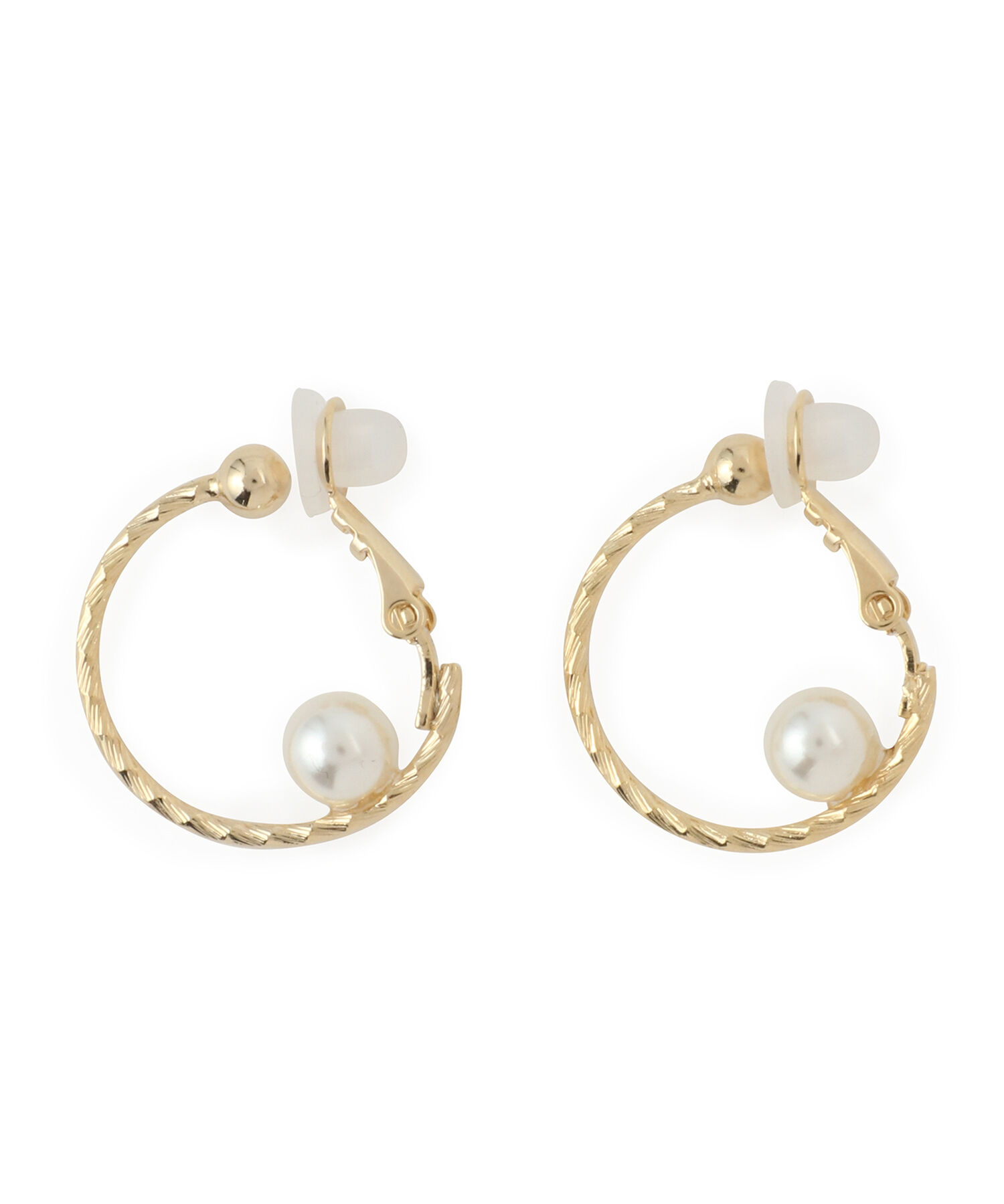 ROPE PICNIC PASSAGE「パールフープイヤリング」|イヤリング|