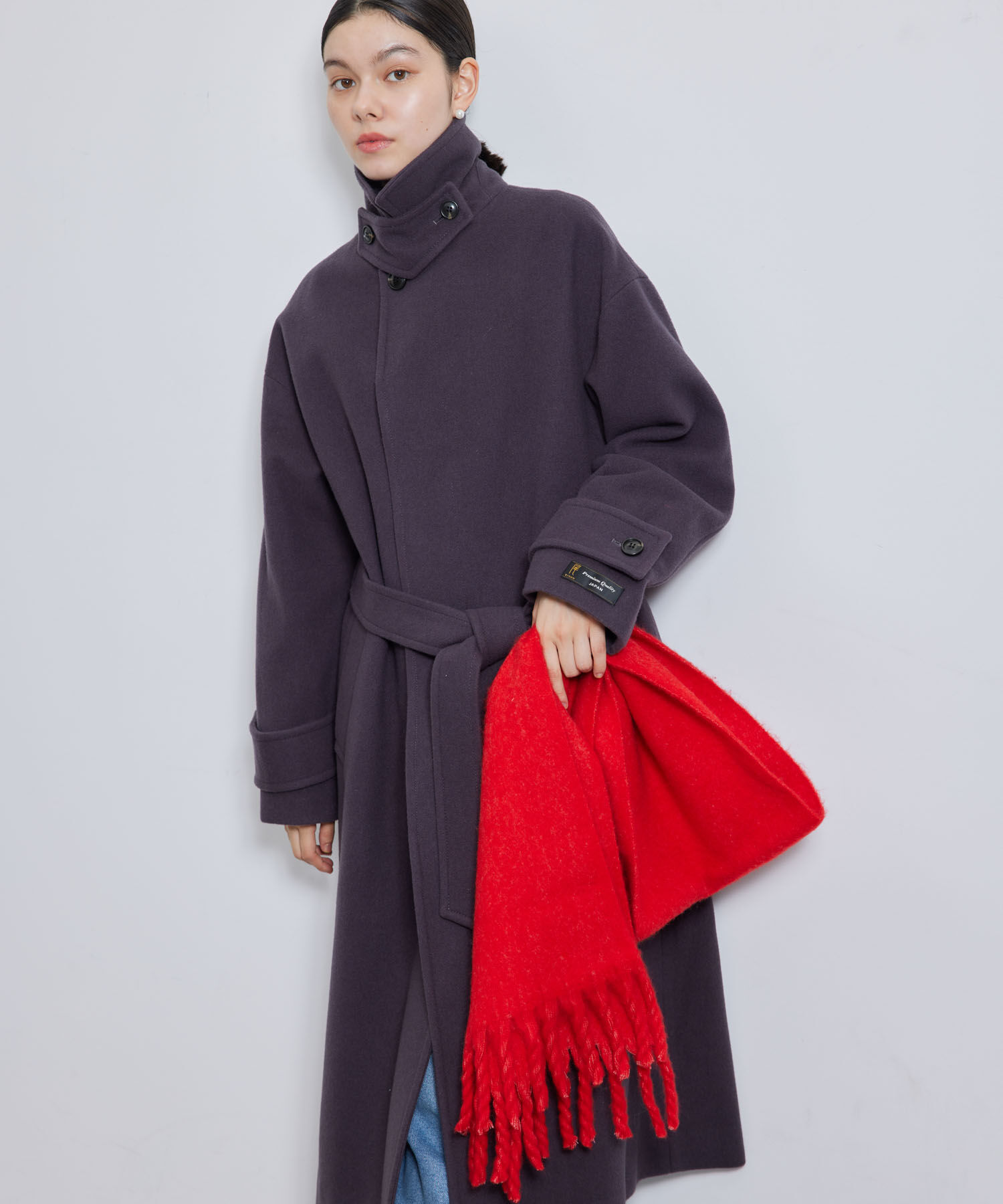 ROPE PICNIC PASSAGE「ミックスヤーンバルキーフリンジマフラー」|マフラー|