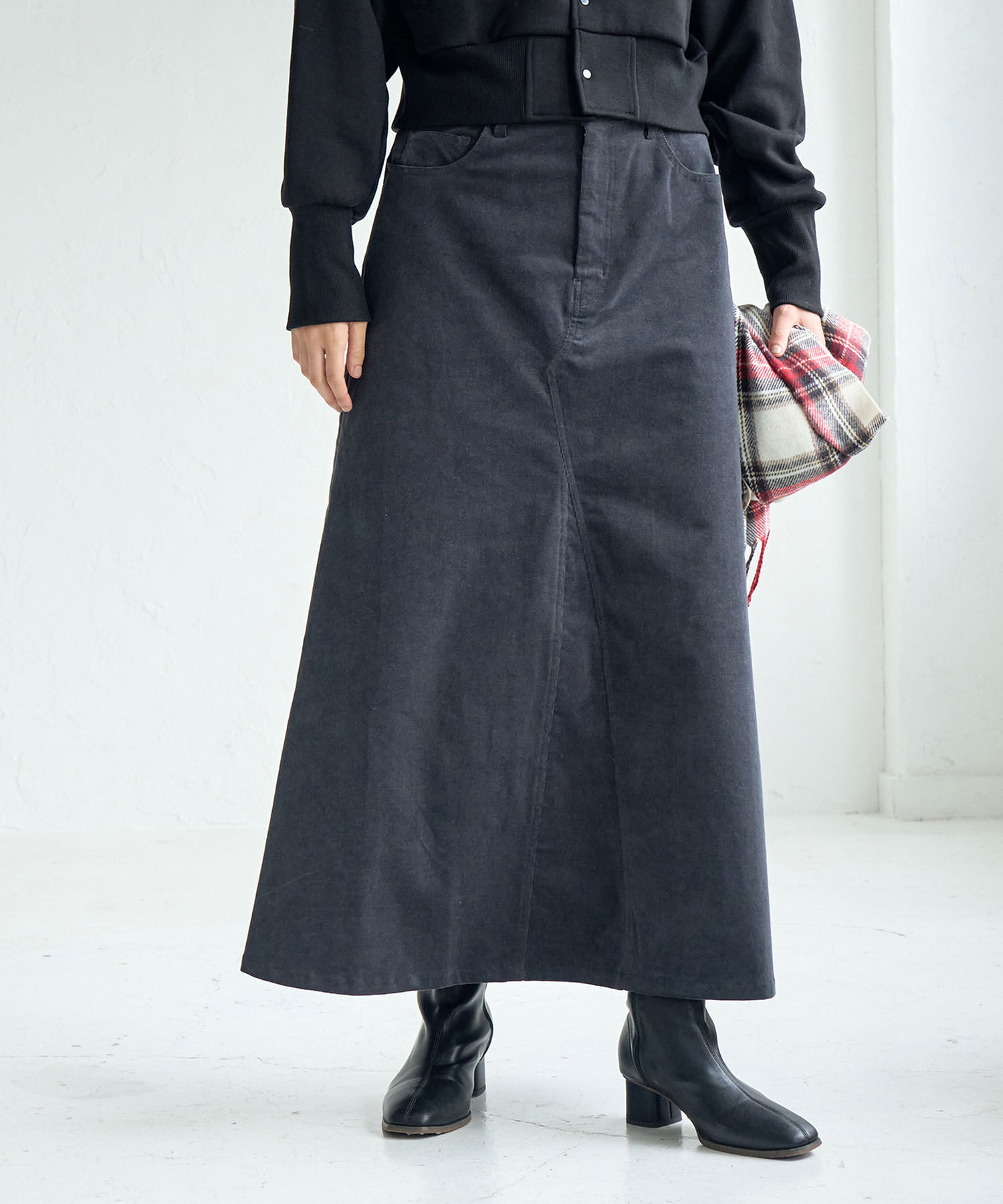 ROPE' PICNIC R「コーデュロイスカート」|スカート|チャコール(06)