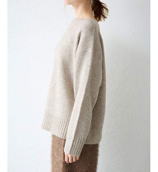 Rope&rsquo;Picnic「ボートネックニットプルオーバー/光吸収発熱・帯電防止・洗濯機OK」|ニット・セーター|