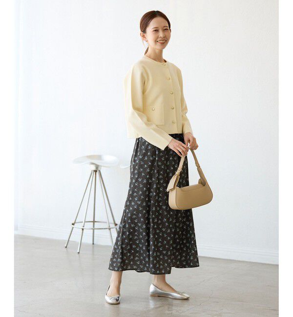 Rope&rsquo;Picnic「小花柄セミフレアロングスカート」|スカート|