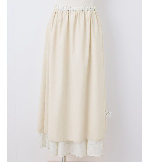 Rope&rsquo;Picnic「小花柄セミフレアロングスカート」|スカート|