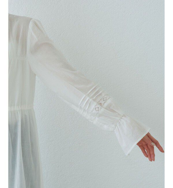 Rope&rsquo;Picnic「【接触冷感・通気性】お着軽シャツシリーズ/綿ボイルガウンワンピース」|ワンピース|