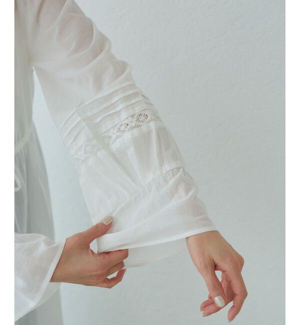 Rope&rsquo;Picnic「【接触冷感・通気性】お着軽シャツシリーズ/綿ボイルガウンワンピース」|ワンピース|