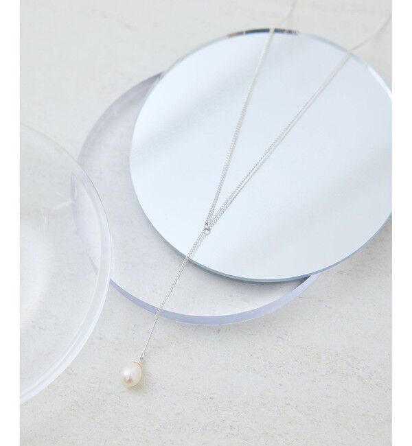 ROPE PICNIC PASSAGE「淡水パールトップショートY字ネックレス」|ネックレス|シルバー