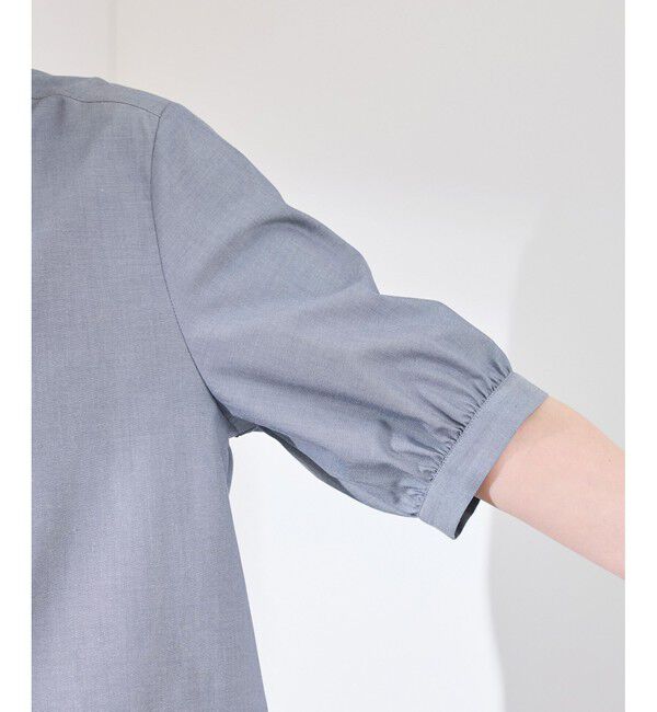 Rope&rsquo;Picnic「【花粉ガード・防シワ】ハーフスリーブフリルシャツ」|シャツ・ブラウス|