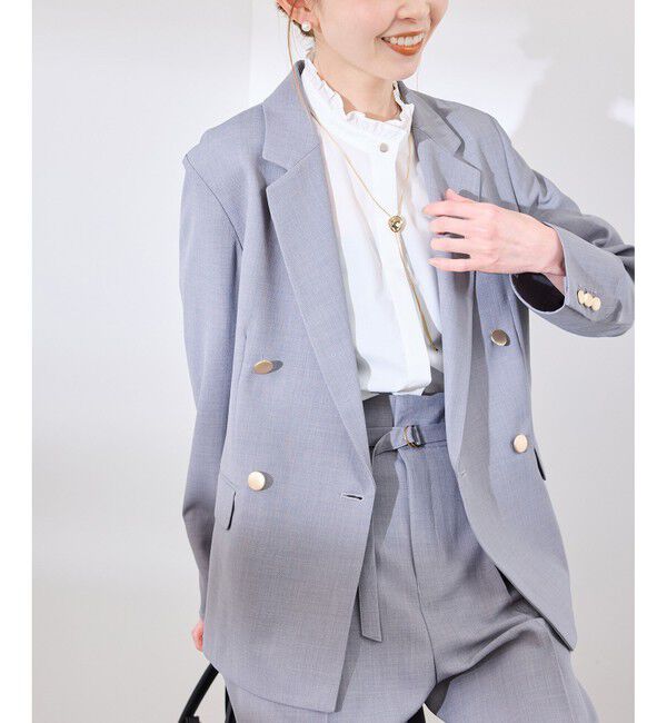 Rope&rsquo;Picnic「【花粉ガード・防シワ】ハーフスリーブフリルシャツ」|シャツ・ブラウス|