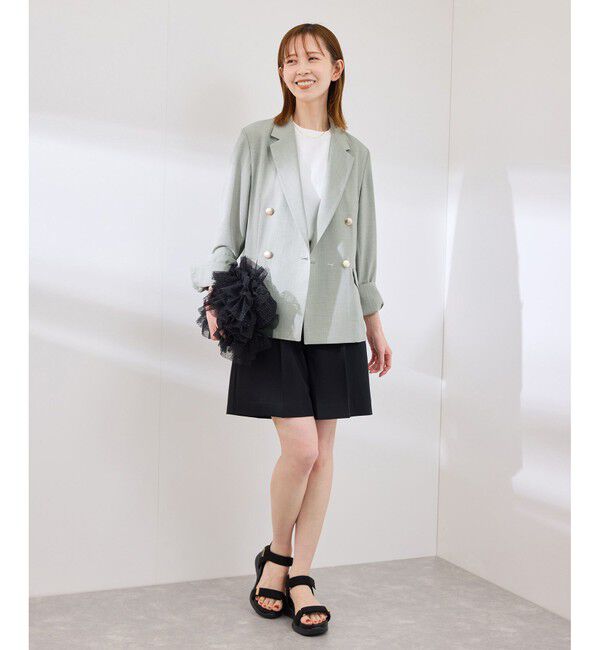 Rope&rsquo;Picnic「【抗菌防臭・接触冷感・UVカット】カナパ金ボタンジャケット/通勤・セットアップ対応」|テーラードジャケット|