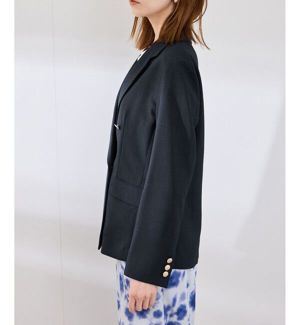 Rope&rsquo;Picnic「【抗菌防臭・接触冷感・UVカット】カナパ金ボタンジャケット/通勤・セットアップ対応」|テーラードジャケット|