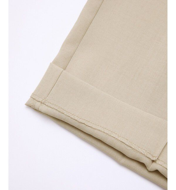 Rope&rsquo;Picnic「【UVカット・速乾】【リネンライク・シリーズ】ピンタックワイドスラックスパンツ/セットアップ対応」|チノ|