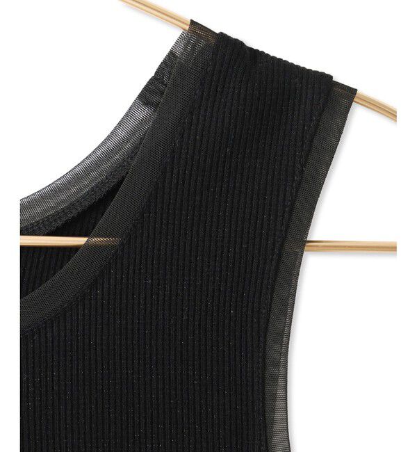 Rope&rsquo;Picnic「シアードッキングラメテレコタンクトップ」|タンクトップ|