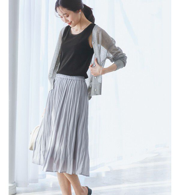 Rope&rsquo;Picnic「シアードッキングラメテレコタンクトップ」|タンクトップ|