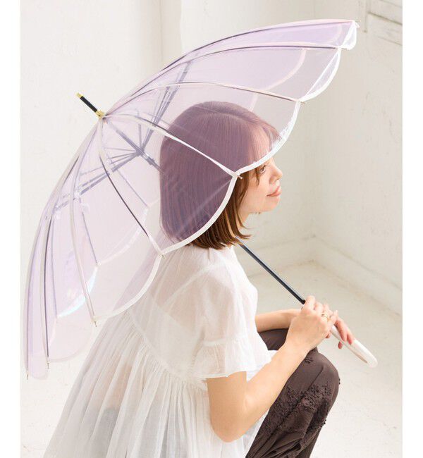 ROPE PICNIC PASSAGE「【Wpc.】マーメイドアンブレラビニール傘」|傘|ラベンダー(52)