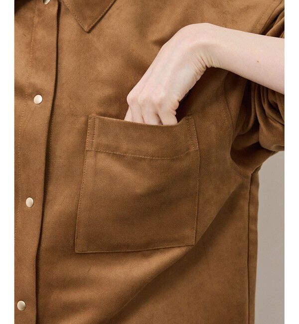 Rope&rsquo;Picnic「スエードシャツ」|シャツ・ブラウス|