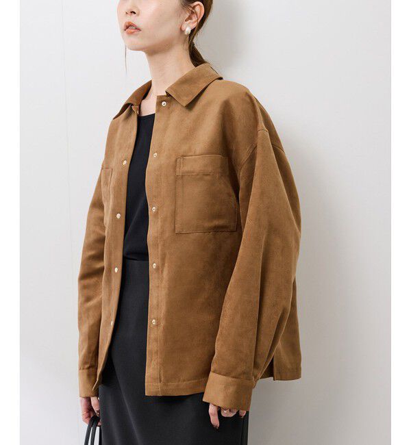 Rope&rsquo;Picnic「スエードシャツ」|シャツ・ブラウス|ブラウン系(22)