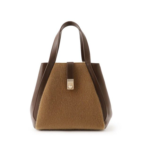 ROPE PICNIC PASSAGE「me fit BAG ホースヘア調コンビスクエアフォルムバッグ/2WAY」|トートバッグ|