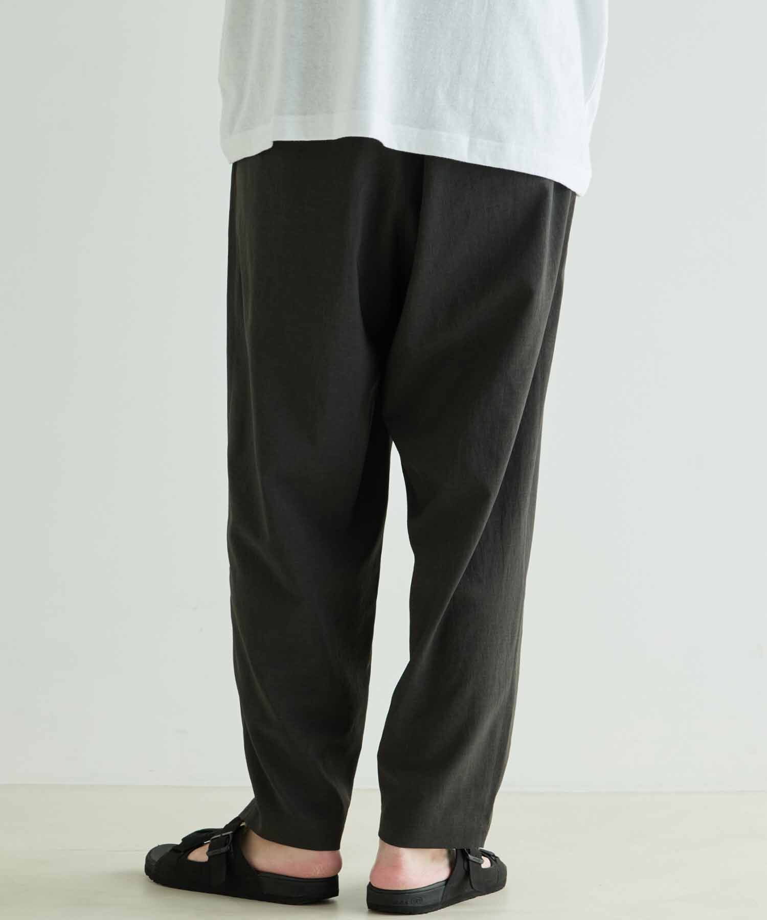 ADAM ET ROPE'「接触冷感 ワイド テーパード アンクルパンツ/イージーケア/吸水速乾」|その他|